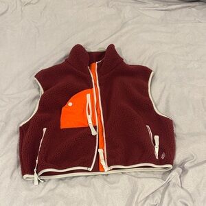 FREE PEOPLE Fleece Vest Zip Up